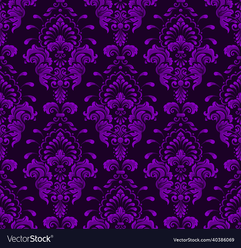 Damask seamless pattern element floral