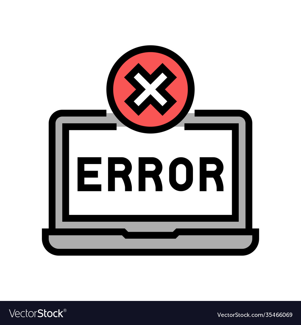 Error on laptop display color icon