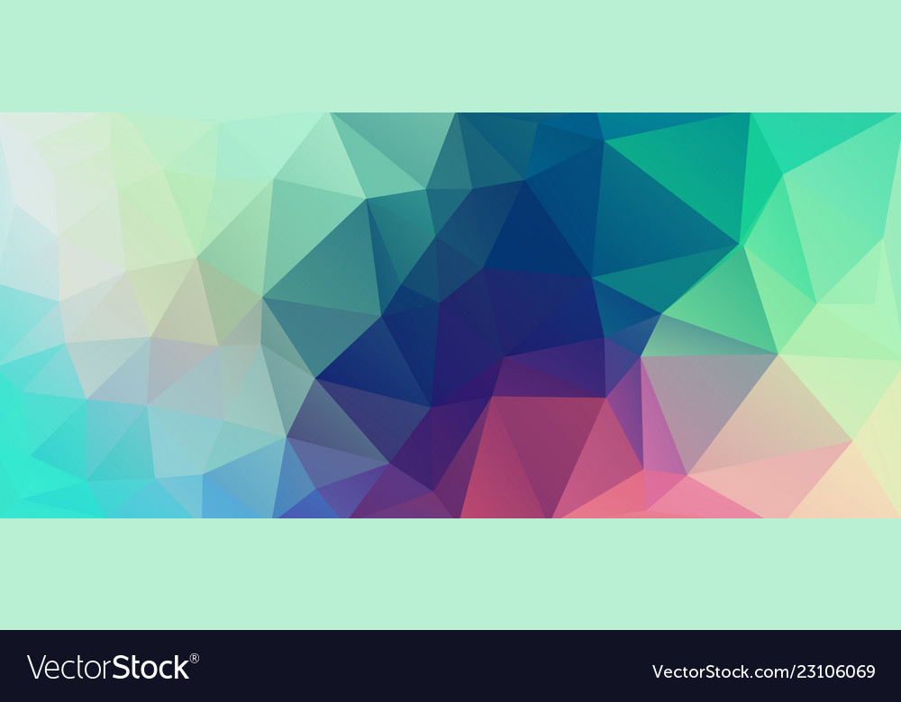 Flat Vintage Color Geometric Triangle Wallpaper Vector Image