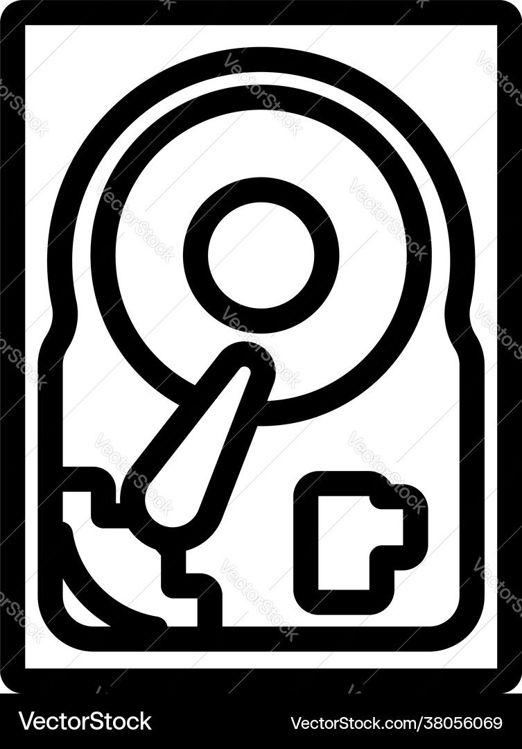 Hdd icon Royalty Free Vector Image - VectorStock