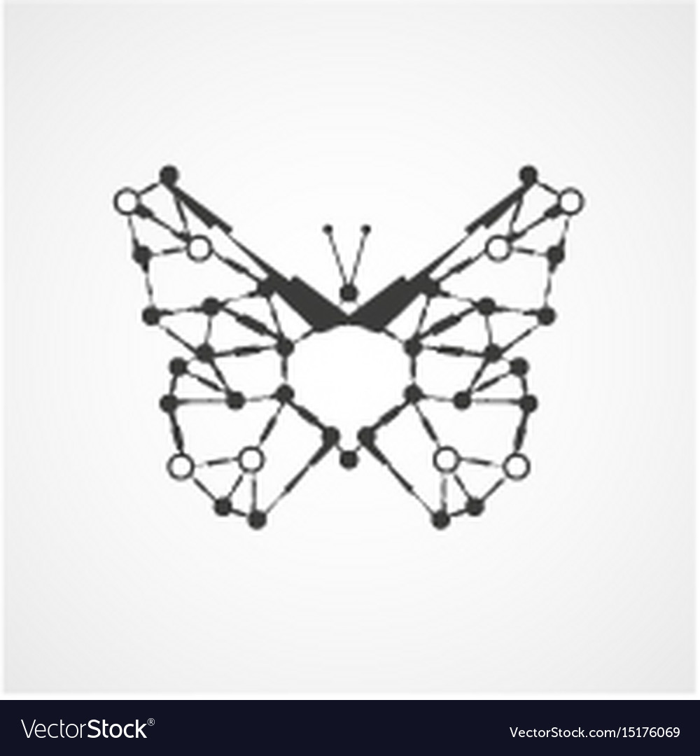 Molecular structure in the form of butterfly