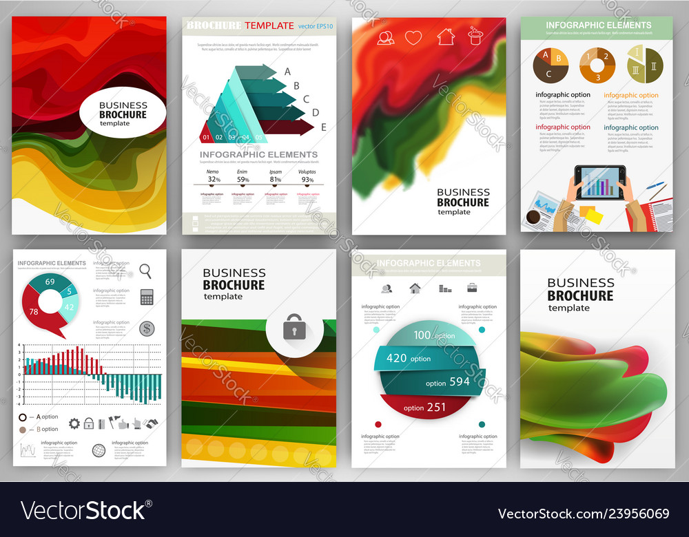 Red green yellow backgrounds and abstract Vector Image