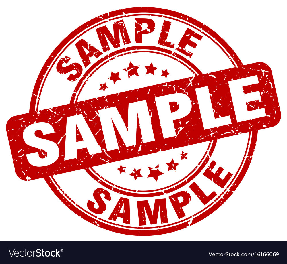 Sample Stamp Royalty Free Vector Image Vectorstock