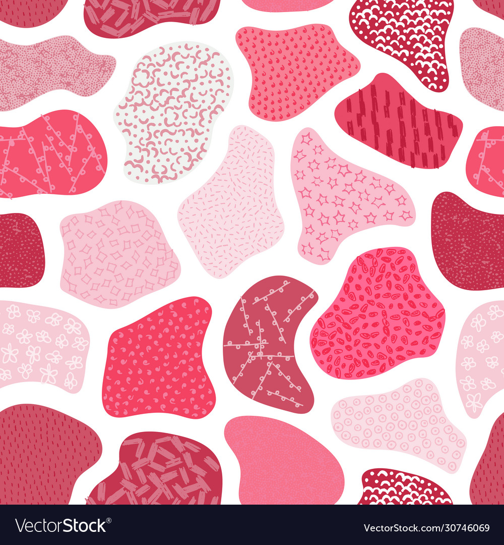 Seamless pattern with hand drawn abstract Vector Image Seamless pattern with hand drawn abstract