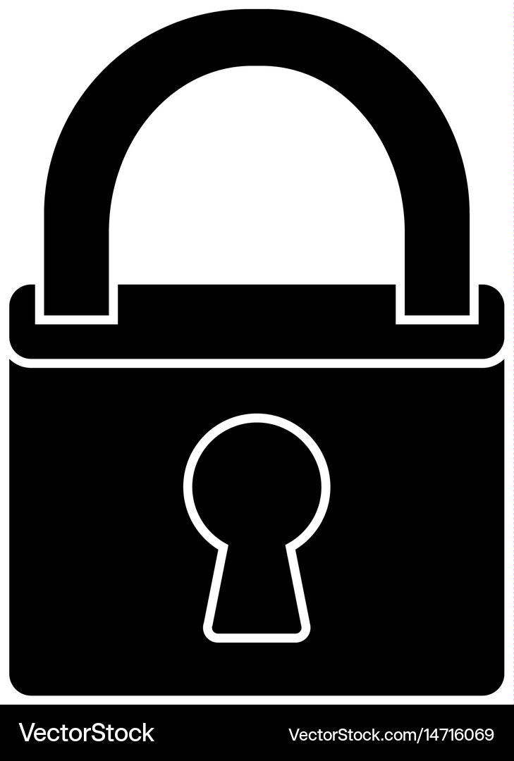 Security padlock icon Royalty Free Vector Image
