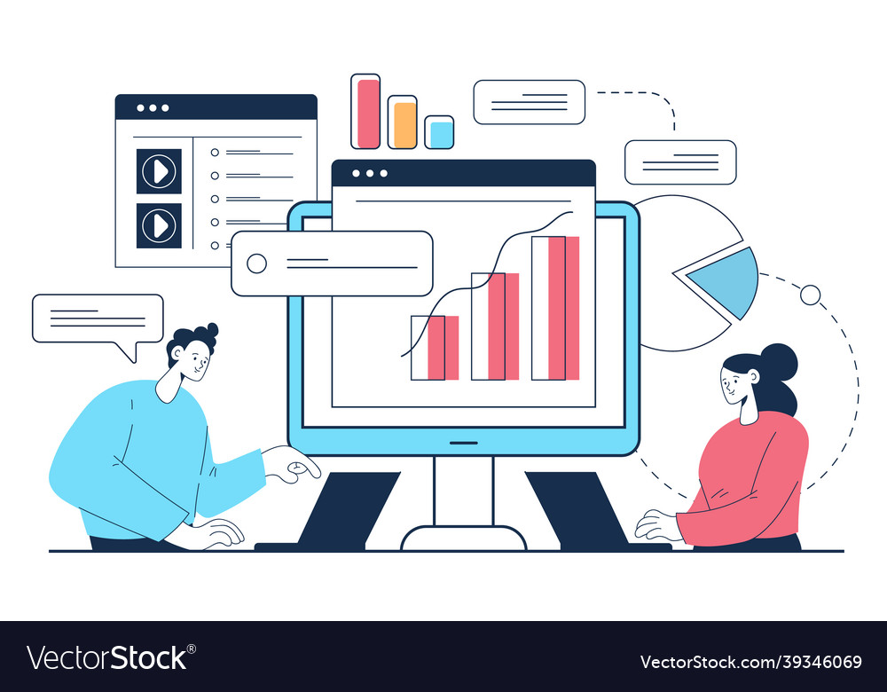 Strategy development abstract design Royalty Free Vector