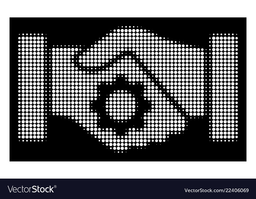 White halftone smart contract handshake icon