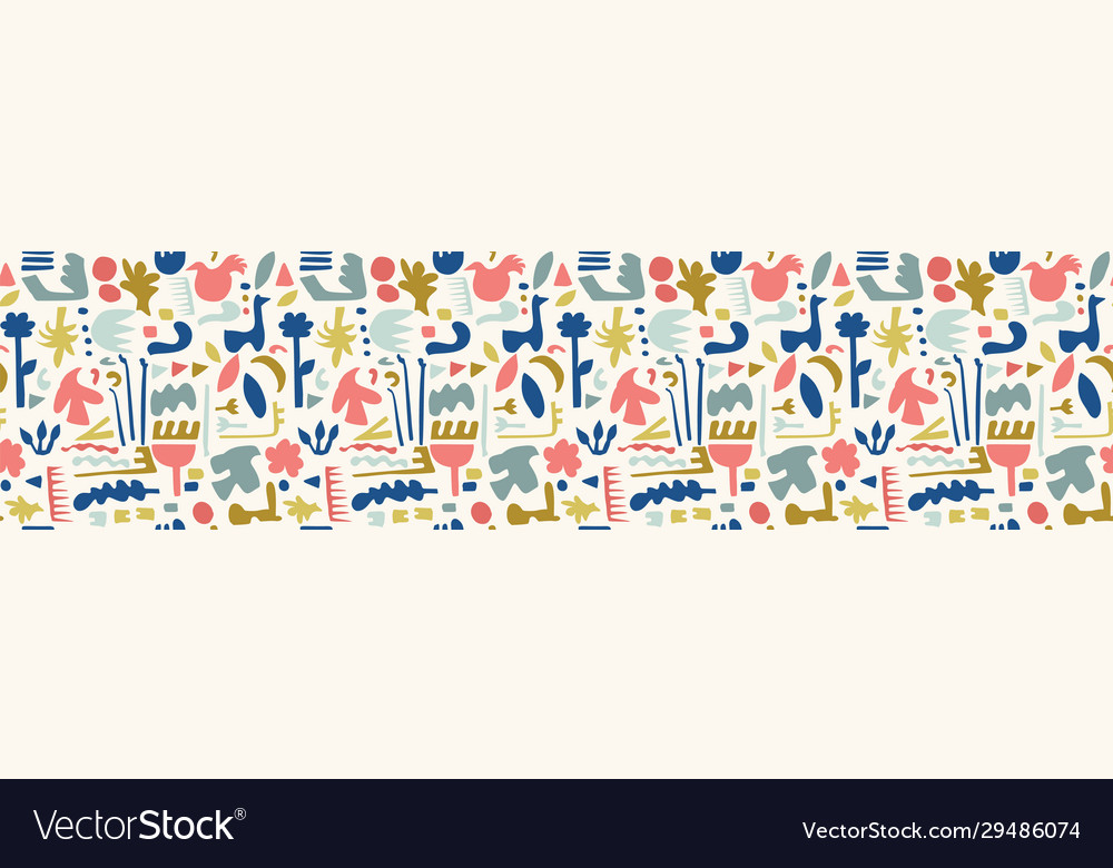 Abstract Cutout Shape Border