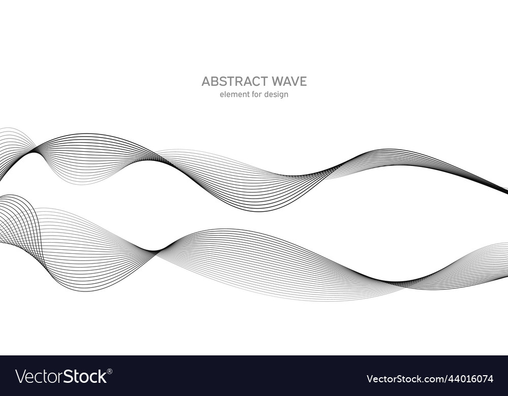 Abstract wave element for design digital