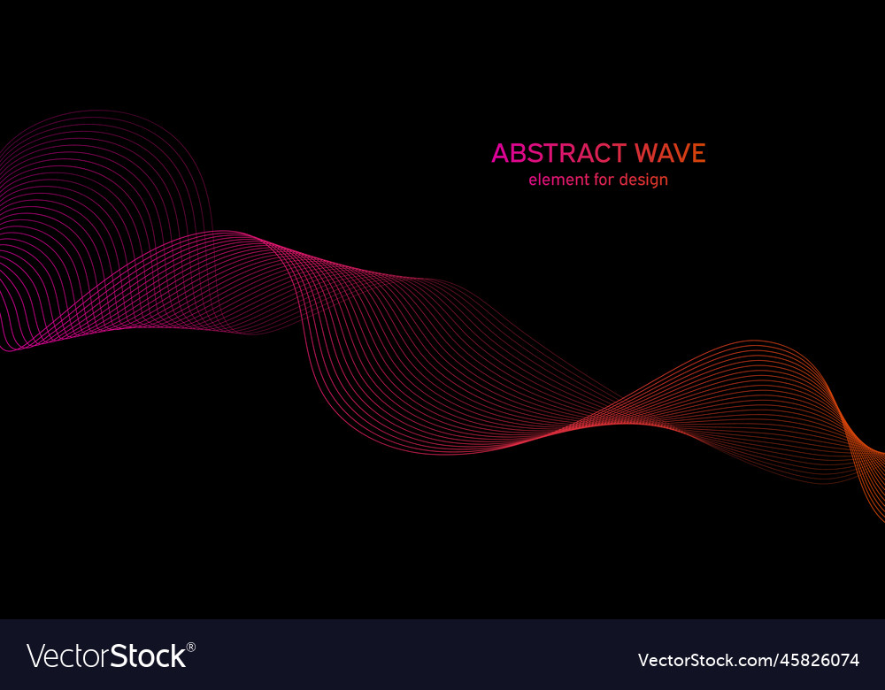 Abstract wave element for design digital vector image Abstract wave element for design digital