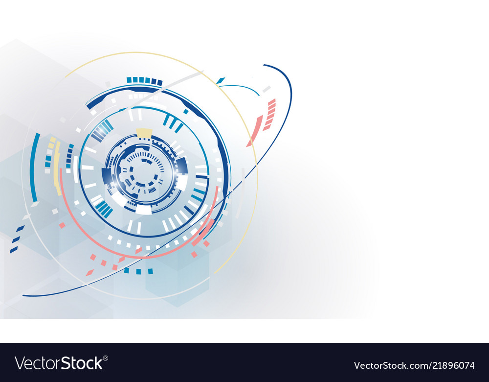 Big data connection complex network design vector image Big data connection complex network design