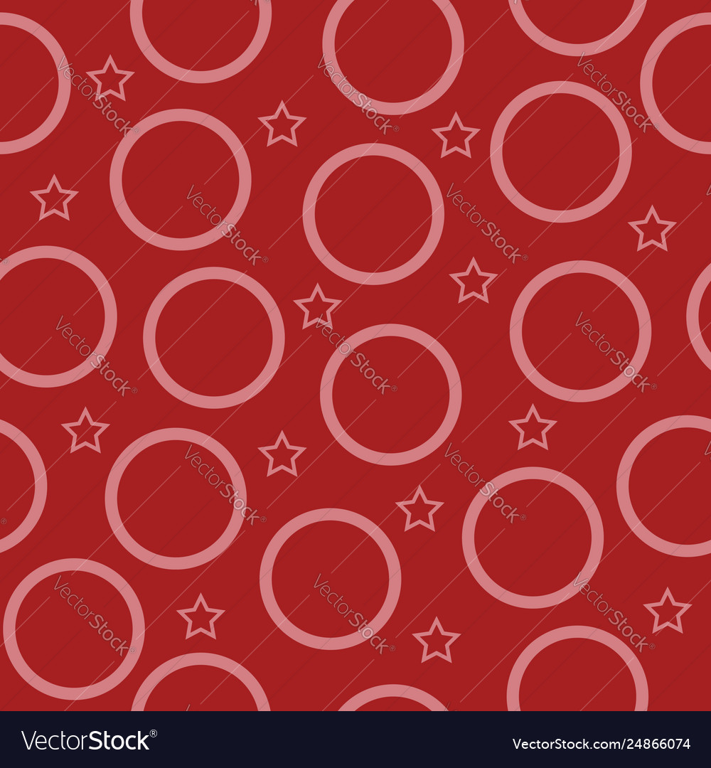 Circle and star shape seamless pattern