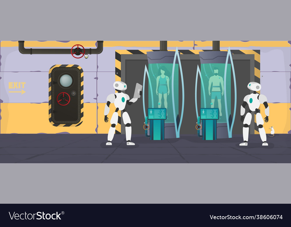 Collonization planets robot checks Vector Image Collonization planets robot checks