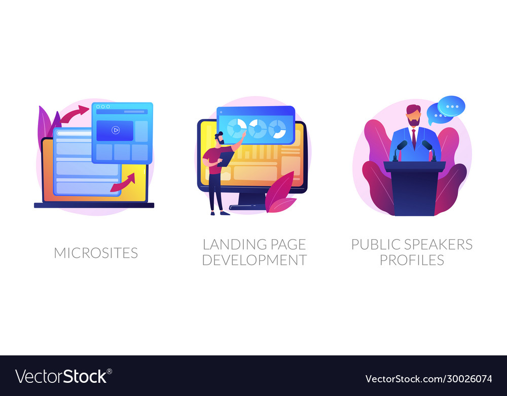 Front end development concept metaphors vector image Front end development concept metaphors