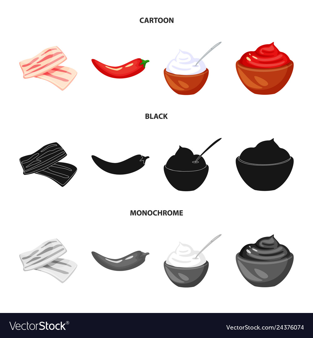 Isolated object of taste and product symbol vector image Isolated object of taste and product symbol