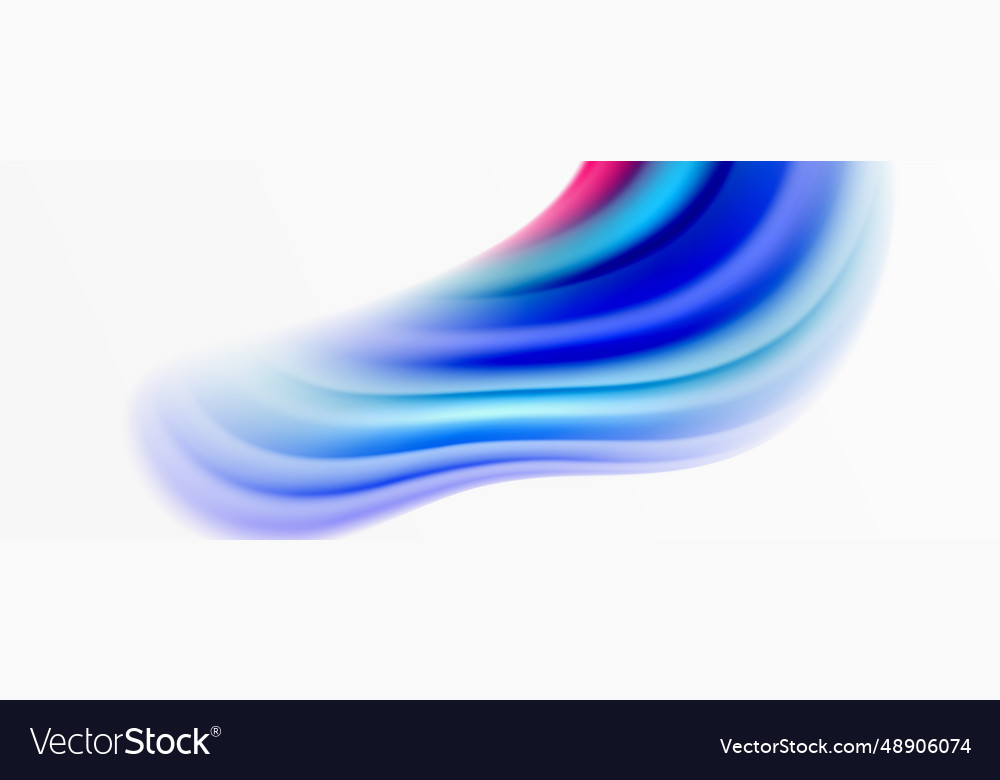 Rainbow color silk blurred wavy line background