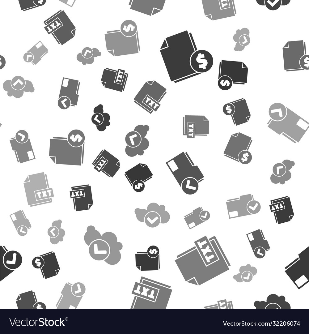 Set finance document txt file vector image Set finance document txt file