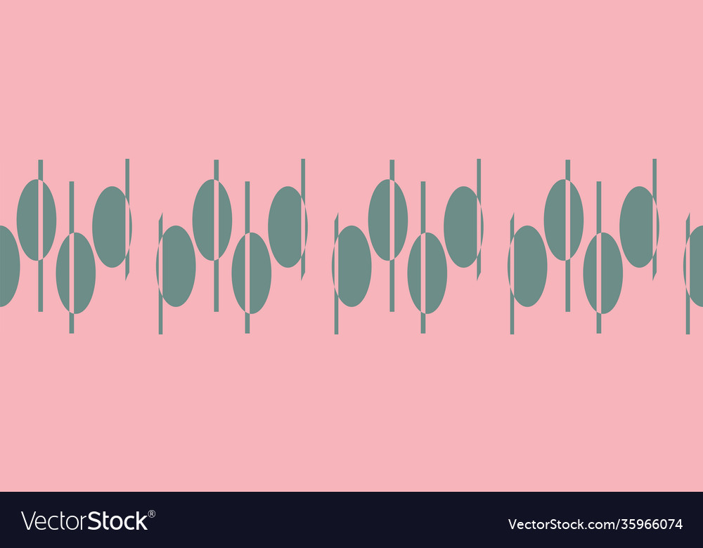 Simple geometric abstract border print