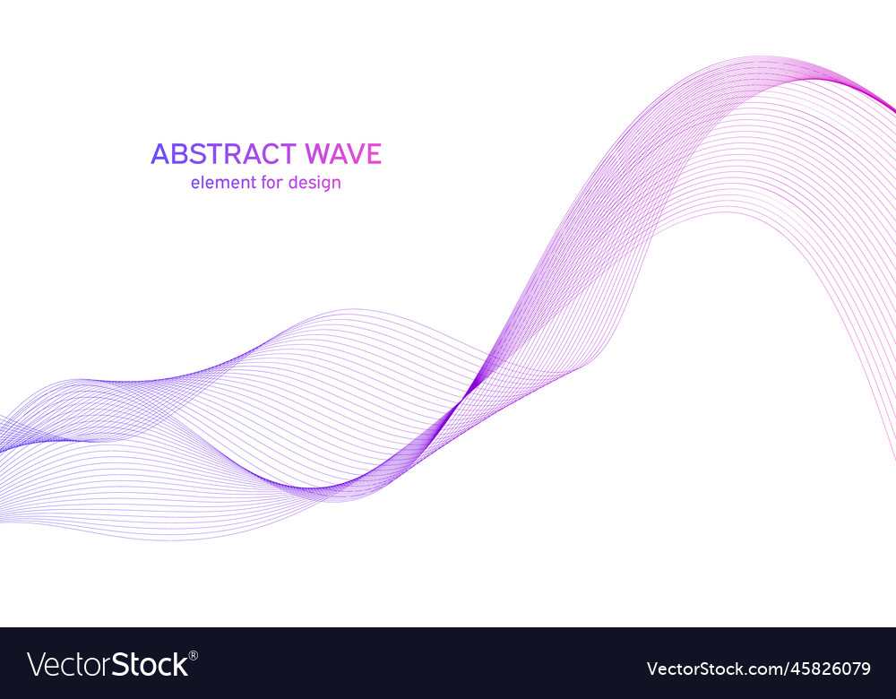 Abstract colorful wave element for design vector image Abstract colorful wave element for design