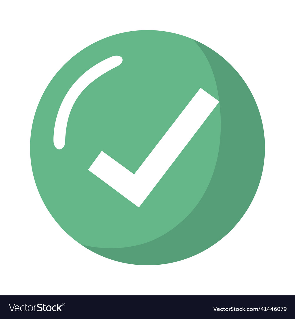 Check symbol button