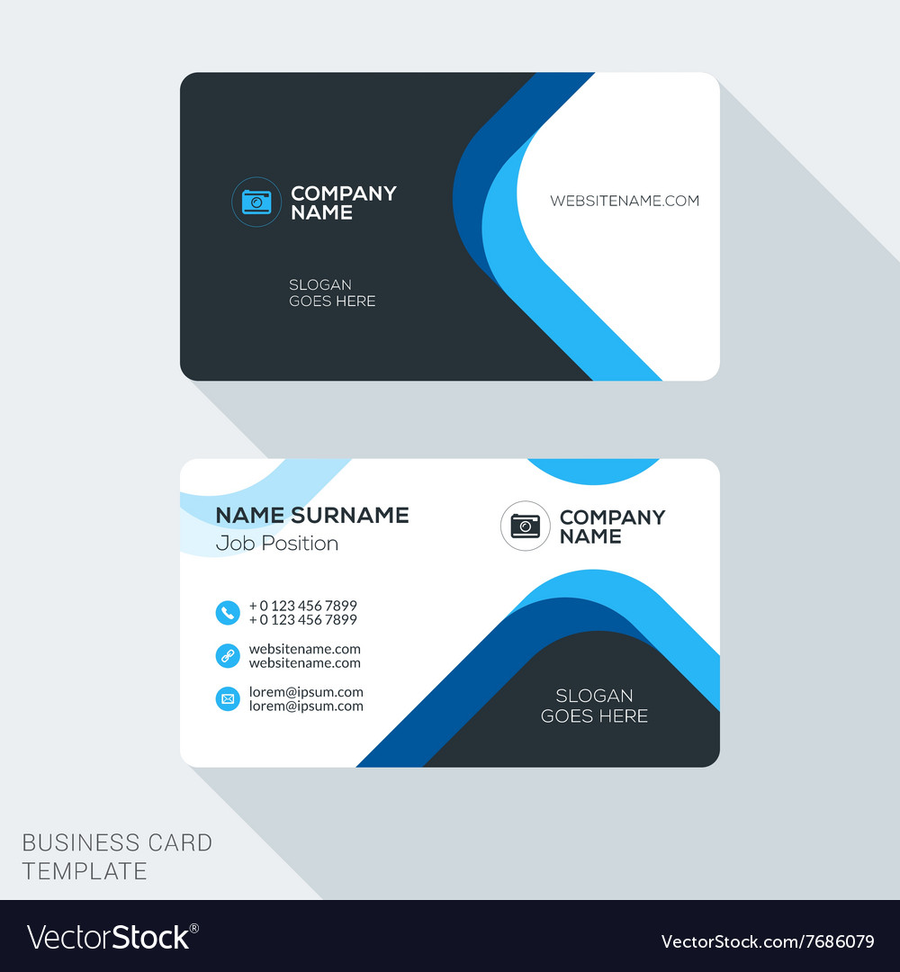 Creative and clean corporate business card