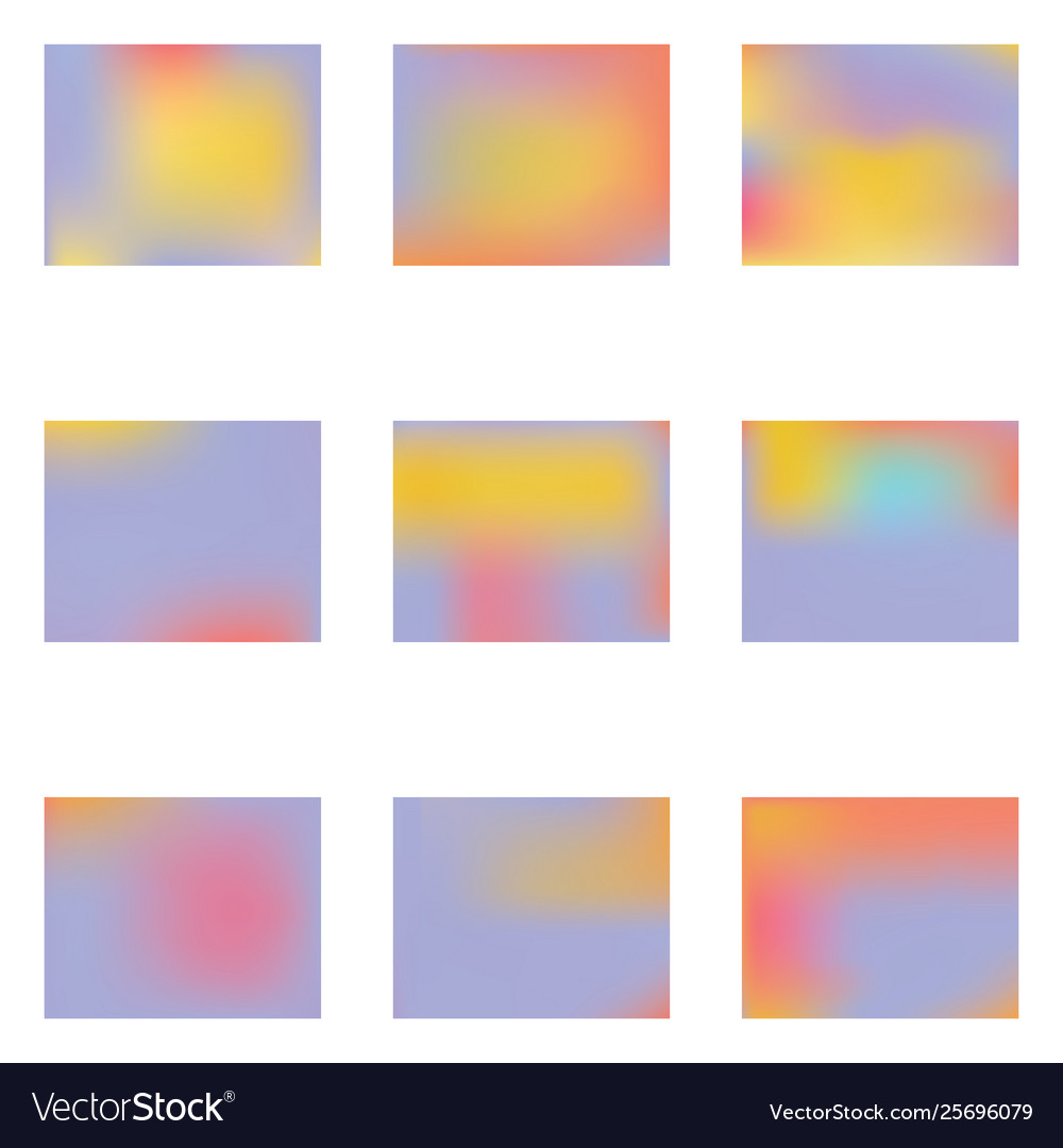 Gradient mesh painted in different colors