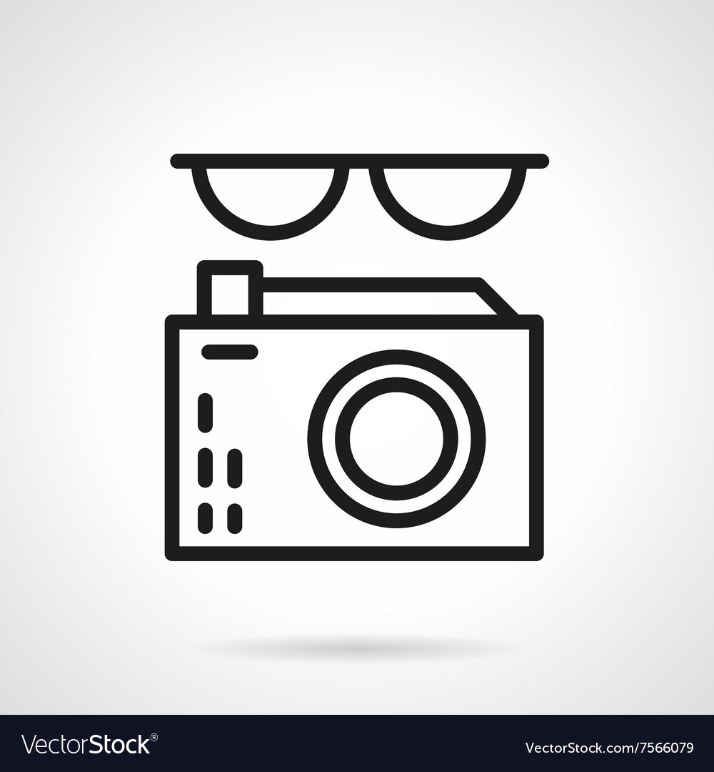 Journalist black line abstract icon