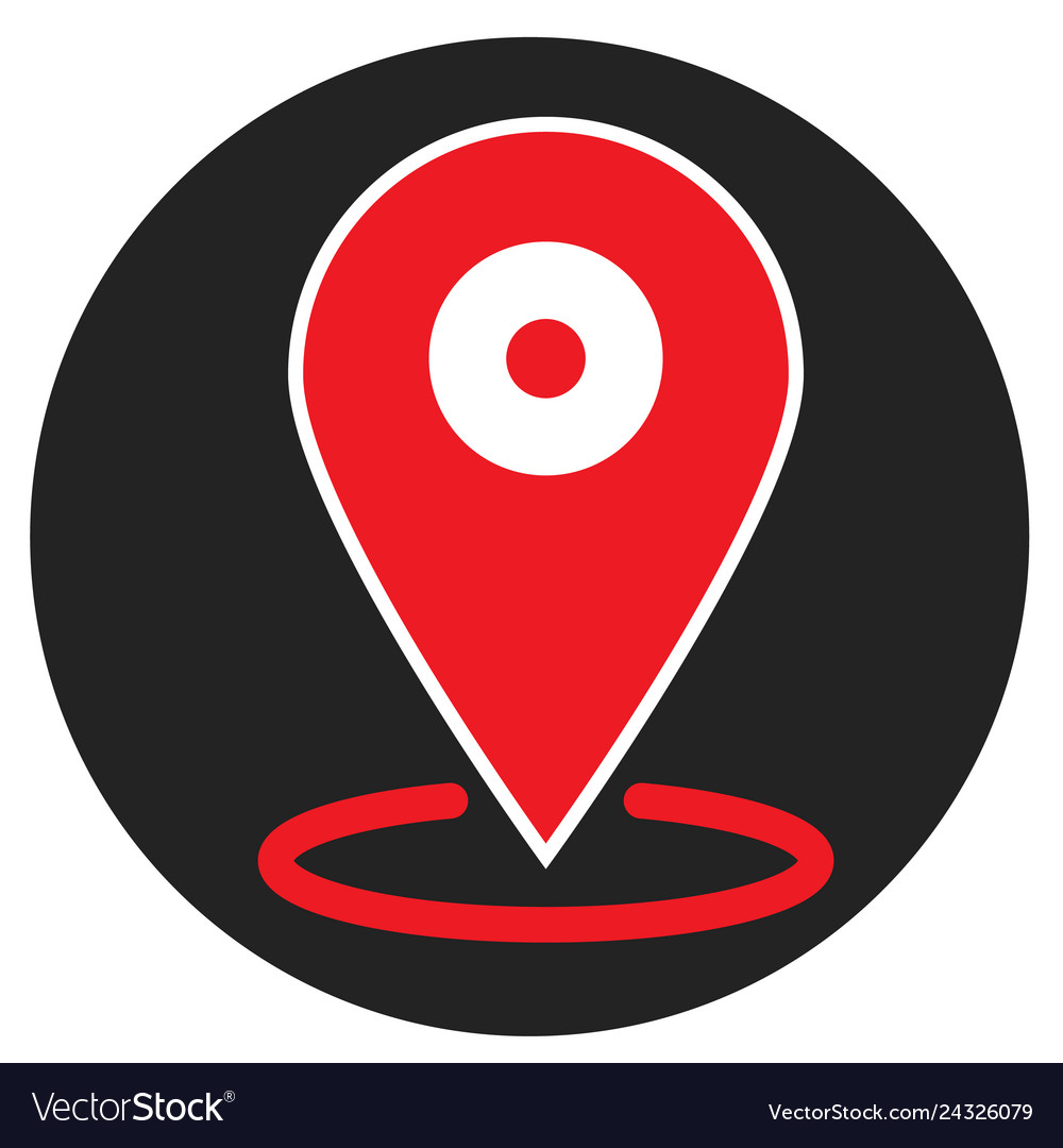 Location icon on white background flat style