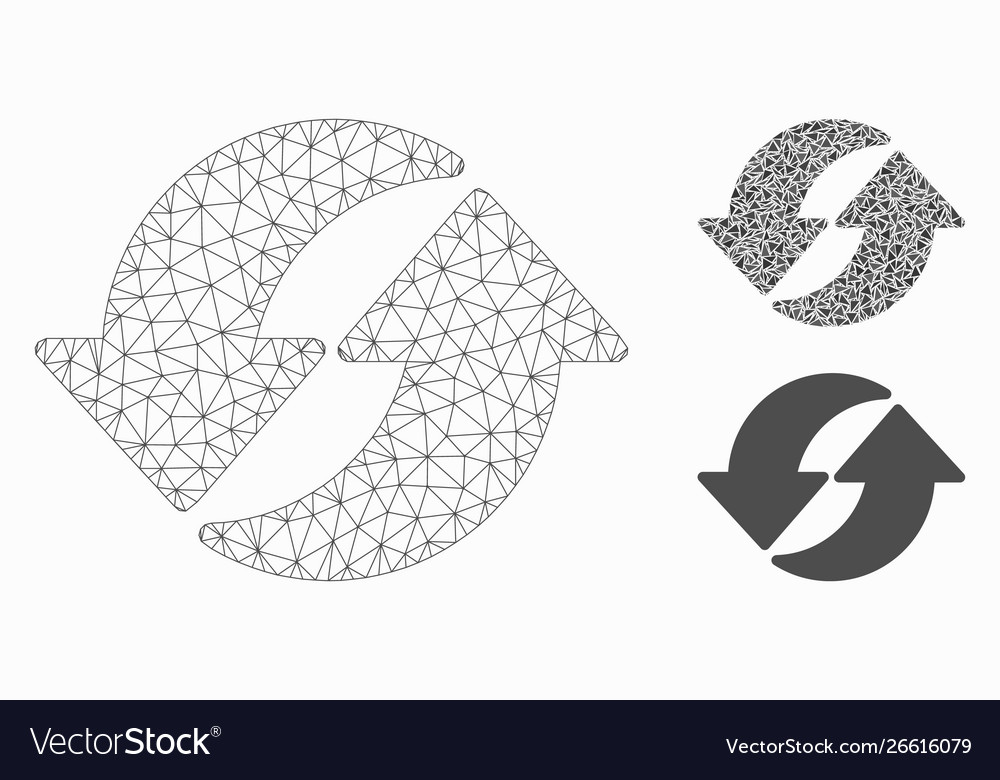 Refresh mesh network model and triangle vector image Refresh mesh network model and triangle