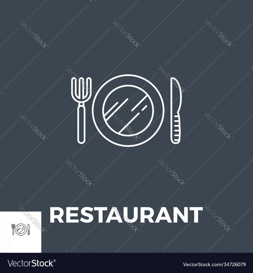 Restaurant icon Royalty Free Vector Image - VectorStock