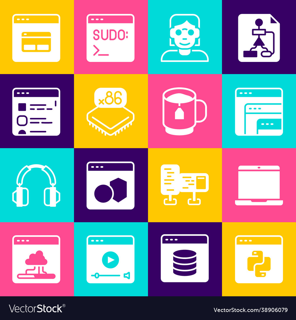 Python Programmiersprache Laptop-Software vector image Python Programmiersprache Laptop-Software
