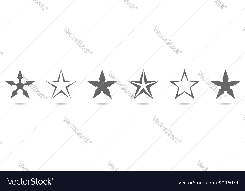 Star symbol icons