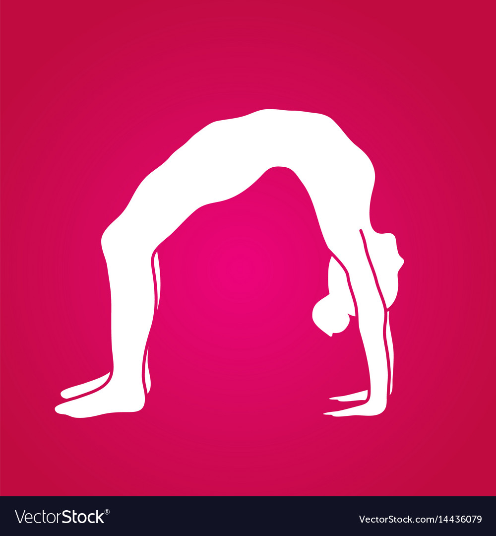 Woman yoga action sport pose