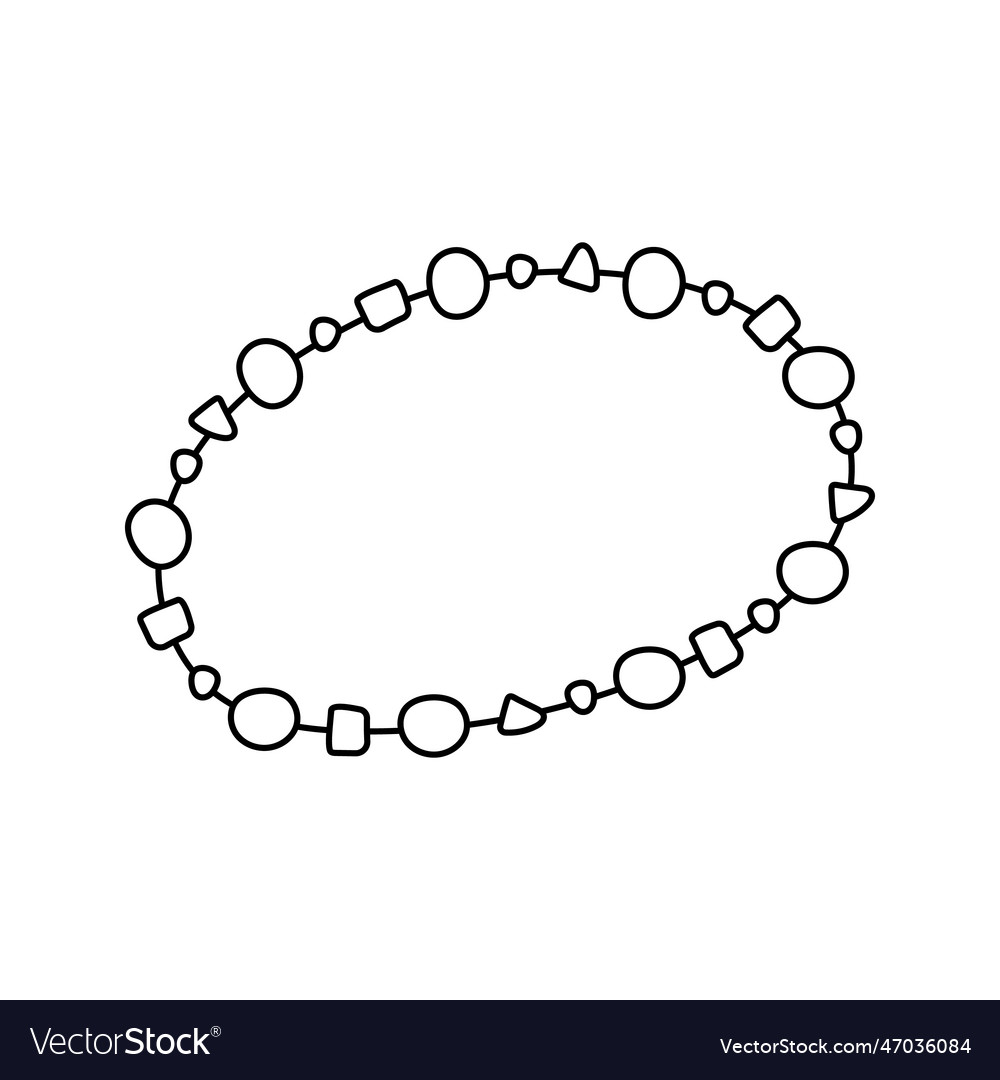 A bracelet made of beads