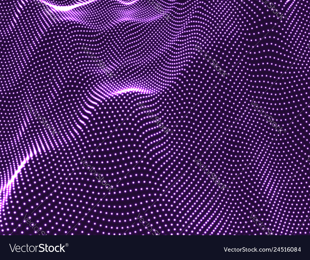 Abstract 3D Grid Technology Background