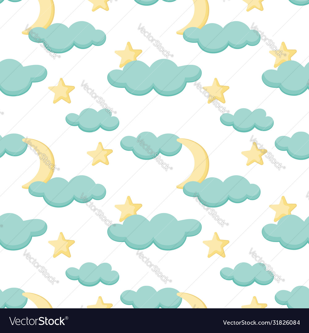 Abstract seamless background with clouds vector image Abstract seamless background with clouds