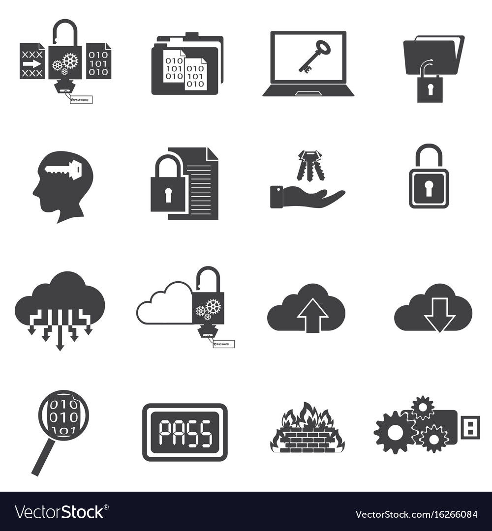 Big Data Security Icons