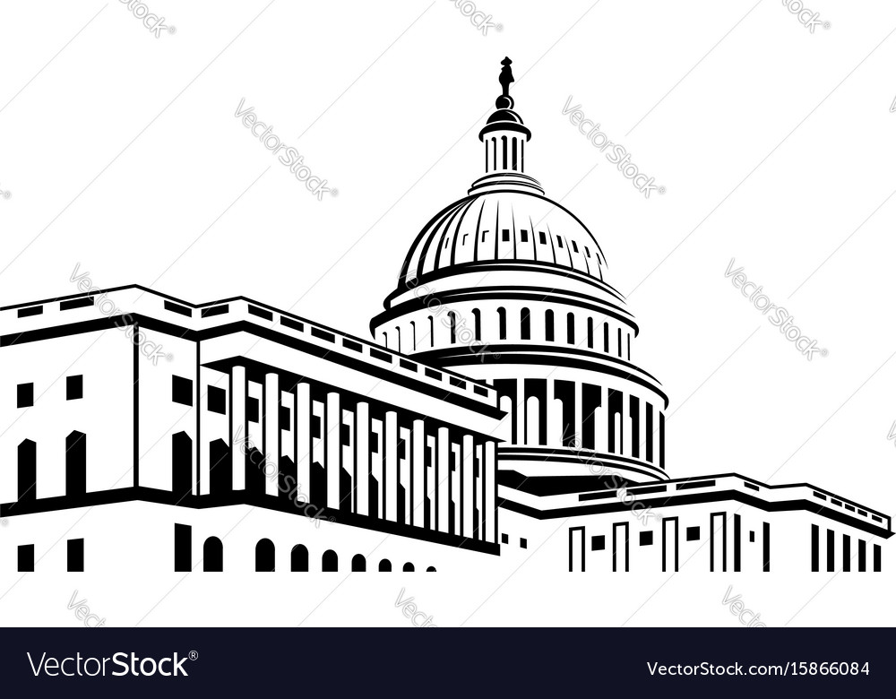 Capitol building icon Royalty Free Vector Image