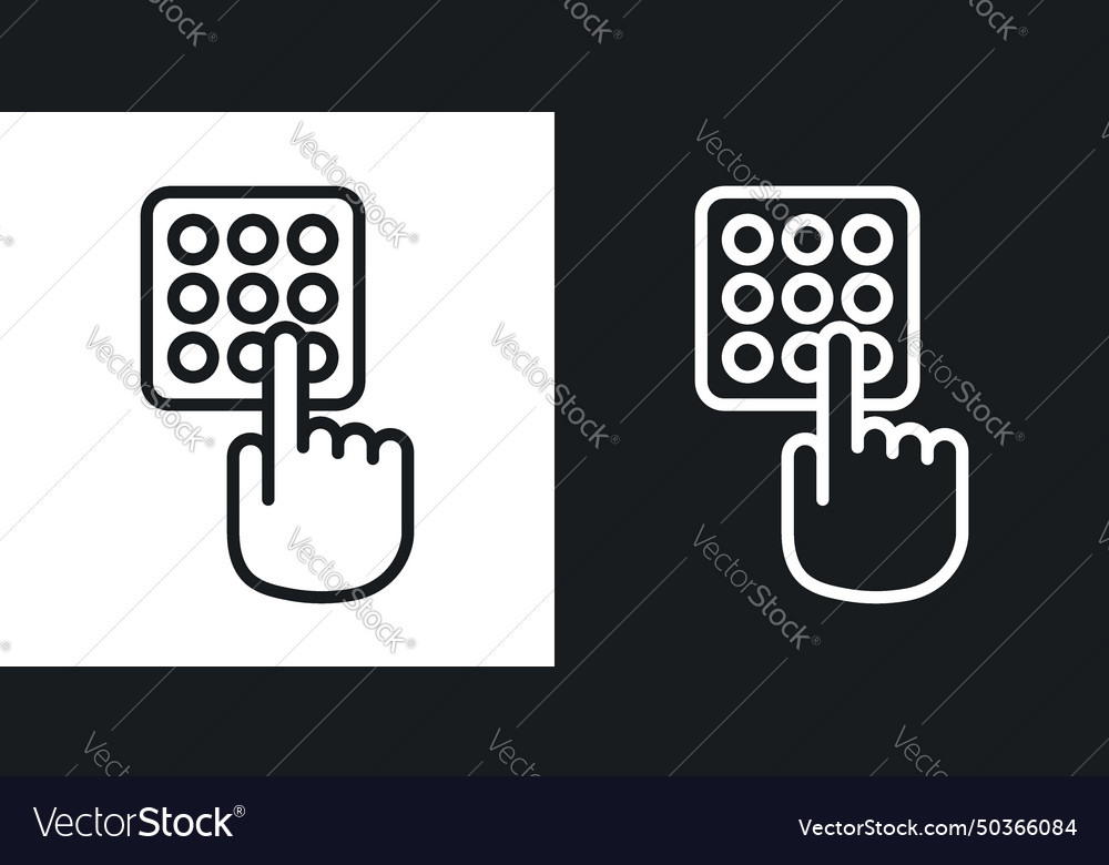 Code Schloss Symbol gesetzt Sicherheit Tastatur Eingabe Symbol