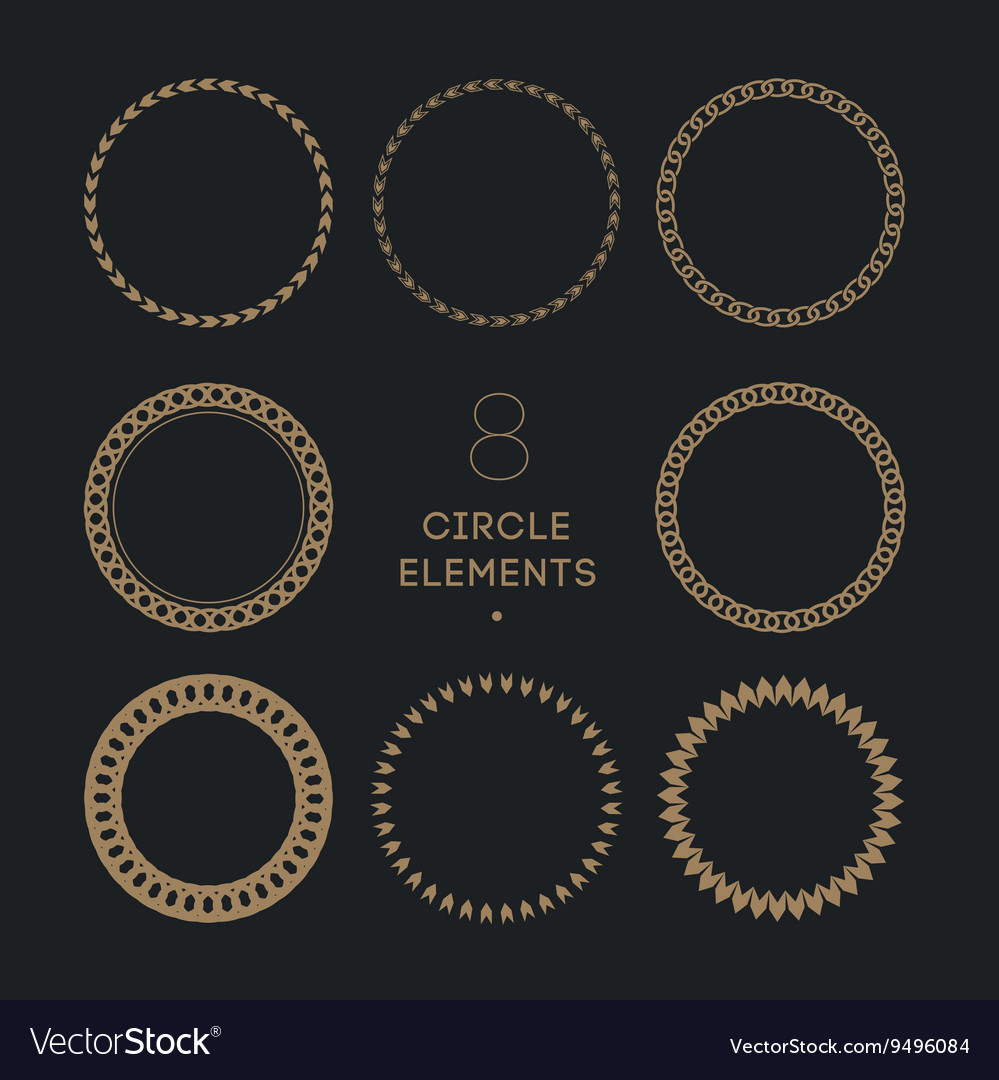 Collection of circle frames chain