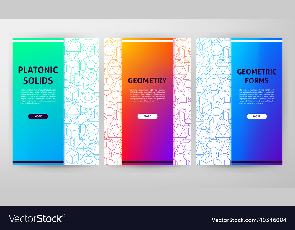 Geometric forms web design