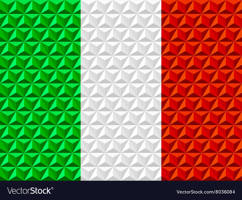 Geometric Triangle Flag Pattern