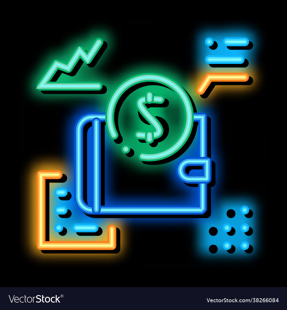 Learning functions parsing neon glow icon vector image Learning functions parsing neon glow icon