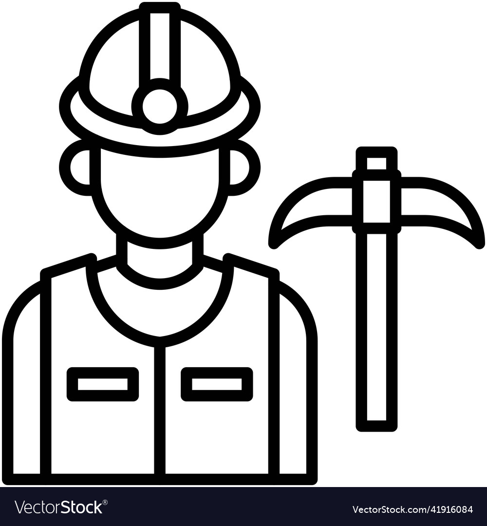 Miner icon blockchain related