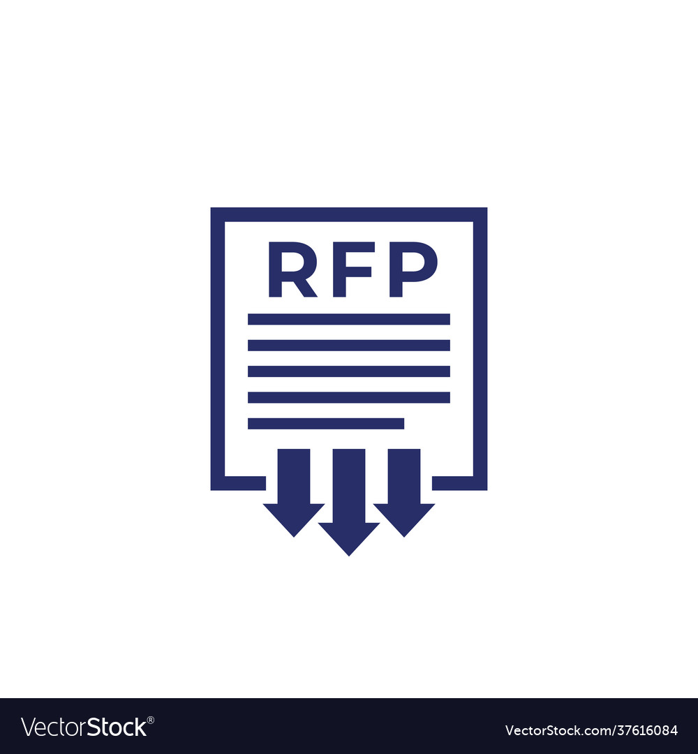 Rfp send request for proposal icon