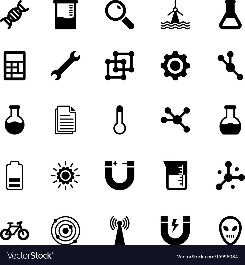 Wissenschaft und Technologie Glyphen
