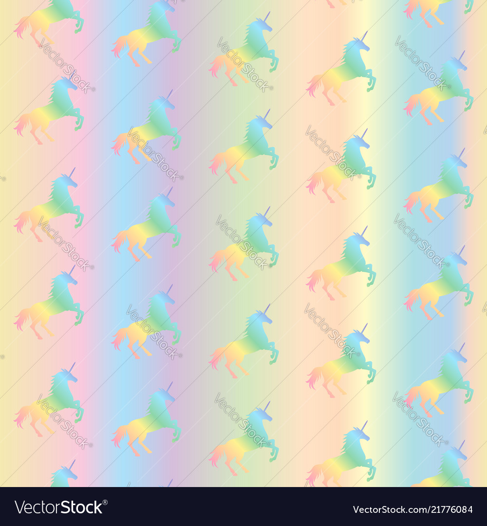 Seamless pattern from rainbow unicorns