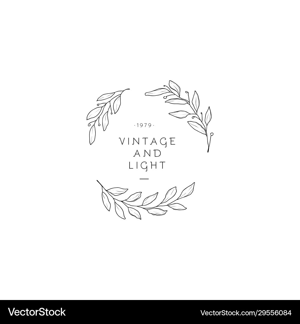 Set floral design elements Royalty Free Vector Image