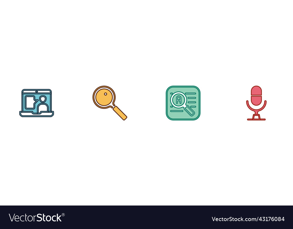 Set foreign language online study magnifying