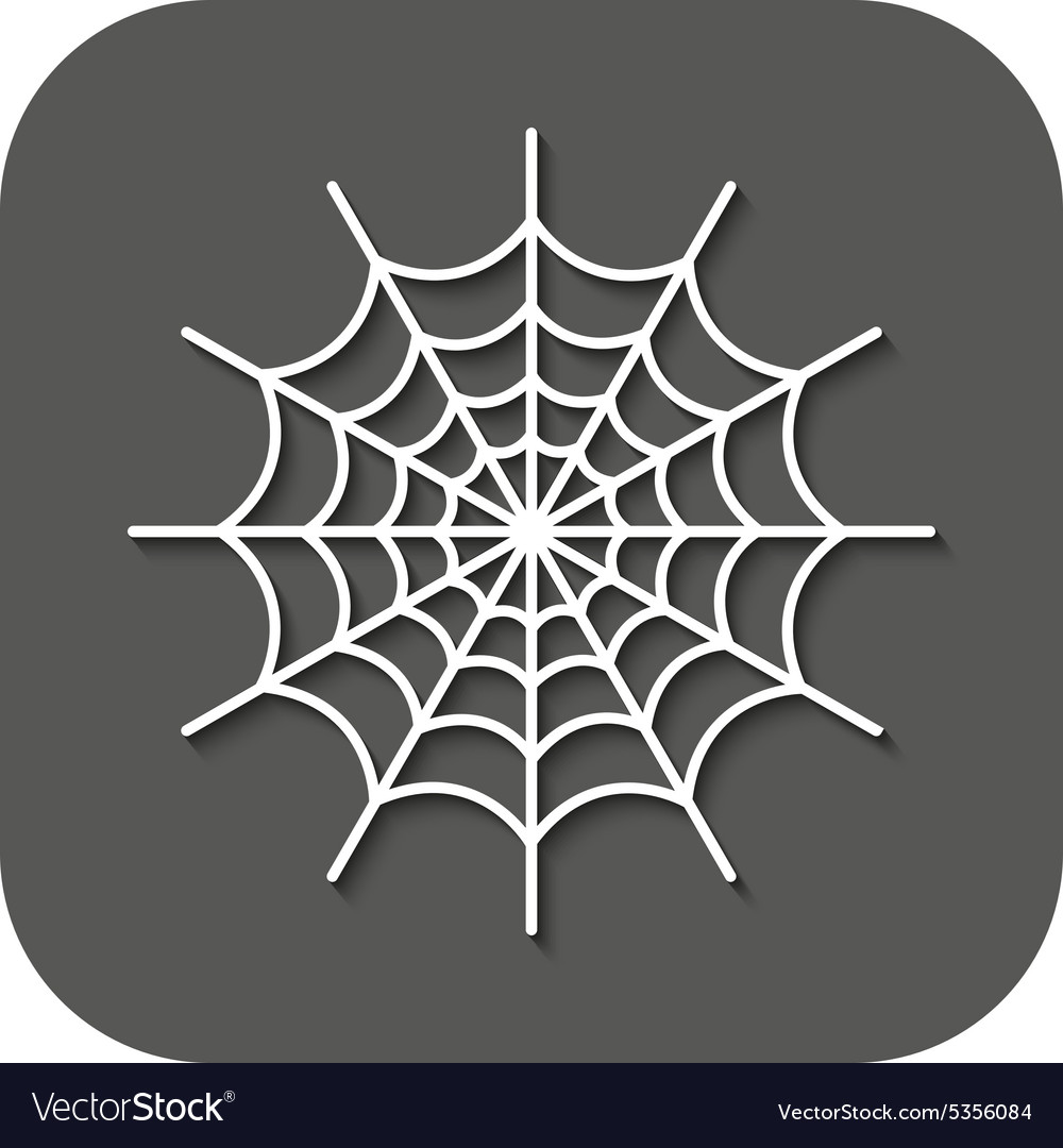 Spiderweb icon web symbol flat